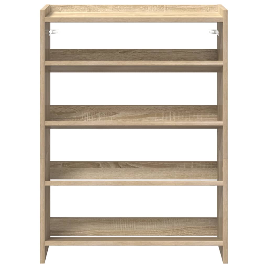 Scarpiera Rovere Sonoma 60x25x81 cm in Legno Multistrato