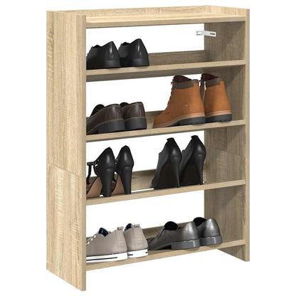 Scarpiera Rovere Sonoma 60x25x81 cm in Legno Multistrato