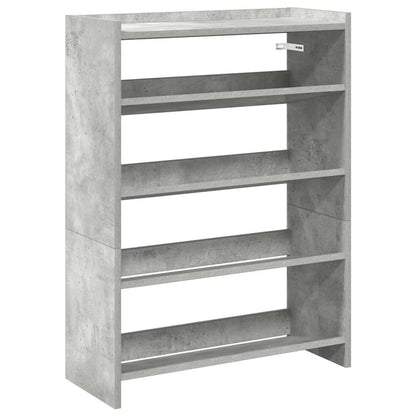 Scarpiera Grigio Cemento 60x25x81 cm in Legno Multistrato