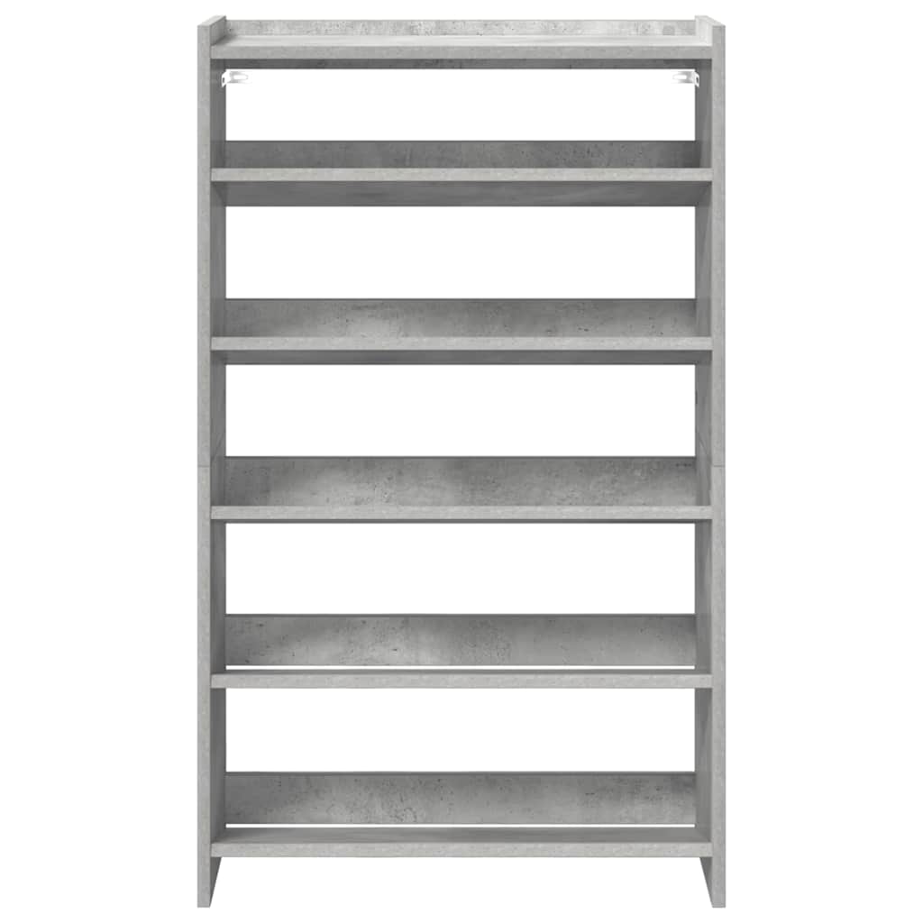 Scarpiera Grigio Cemento 60x25x81 cm in Legno Multistrato