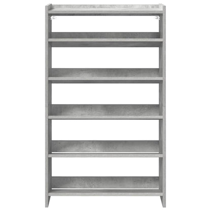 Scarpiera Grigio Cemento 60x25x81 cm in Legno Multistrato