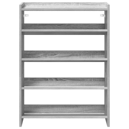 Scarpiera Grigio Sonoma 60x25x81 cm in Legno Multistrato