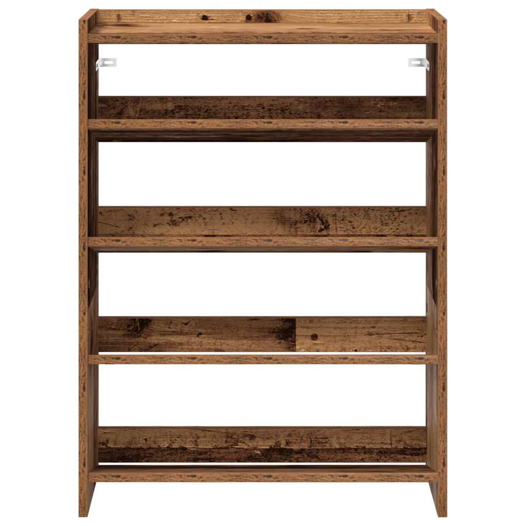 Scarpiera Legno Antico 60x25x81 cm in Legno Multistrato
