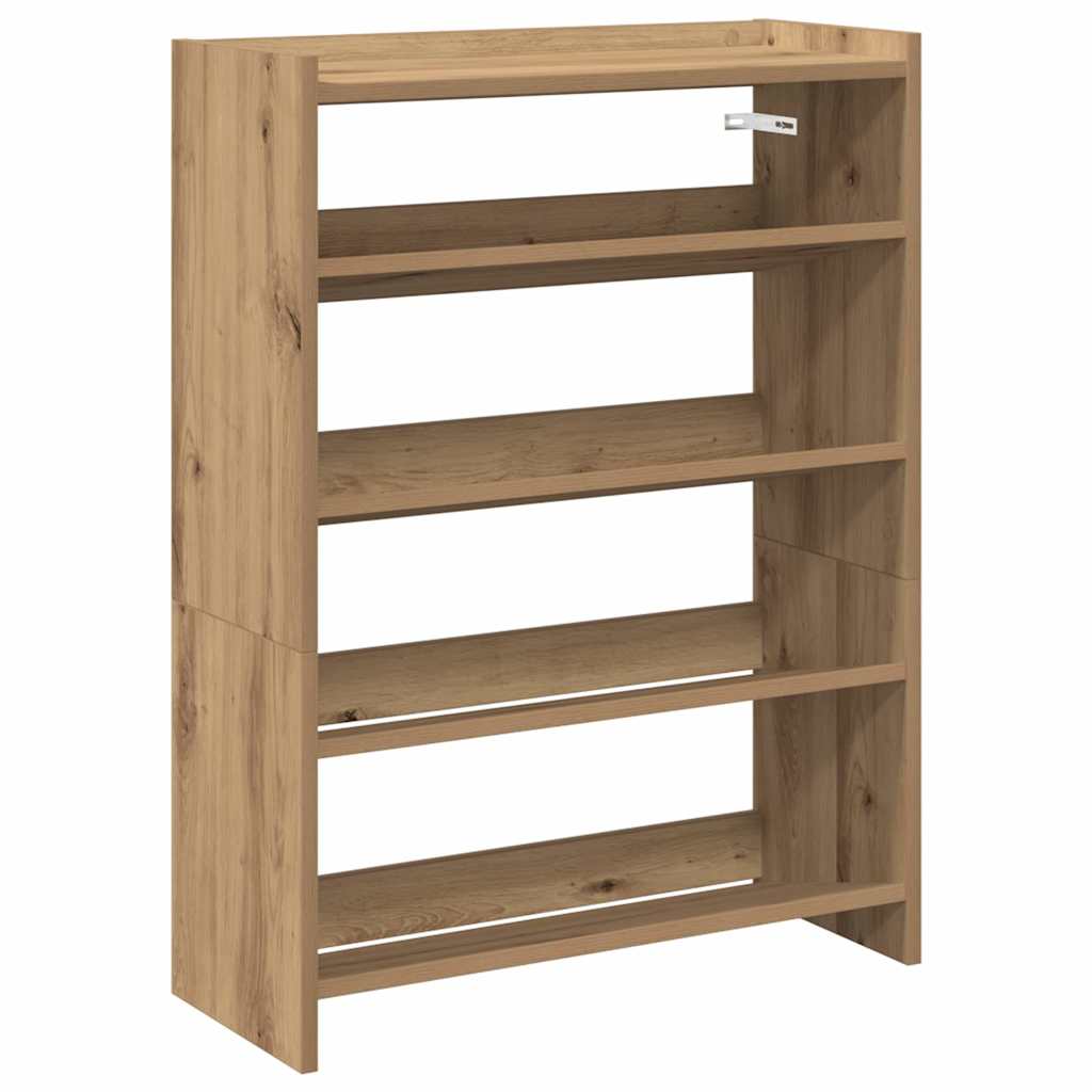 Scarpiera Rovere Artigianale 60x25x81 cm in Legno Multistrato