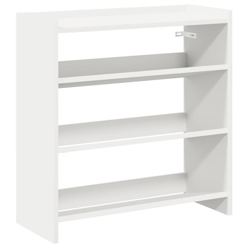 Scarpiera Bianca 60x25x62 cm in Legno Multistrato