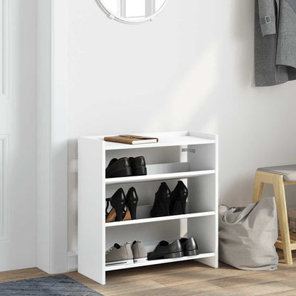Scarpiera Bianca 60x25x62 cm in Legno Multistrato