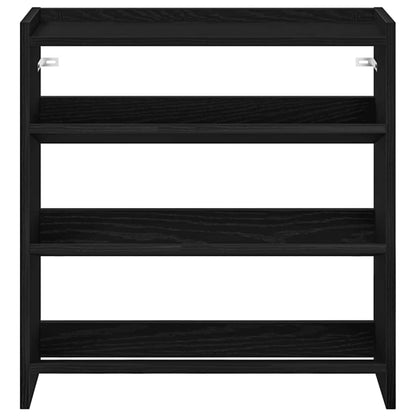 Scarpiera Nera 60x25x62 cm in Legno Multistrato