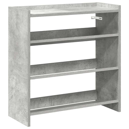 Scarpiera Grigio Cemento 60x25x62 cm in Legno Multistrato
