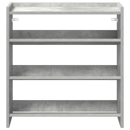 Scarpiera Grigio Cemento 60x25x62 cm in Legno Multistrato
