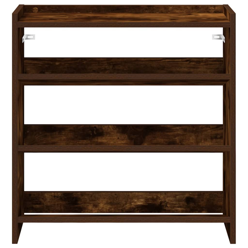 Scarpiera Rovere Fumo 60x25x62 cm in Legno Multistrato