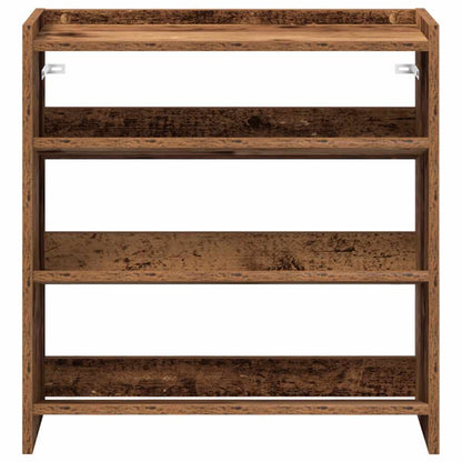Scarpiera Legno Antico 60x25x62 cm in Legno Multistrato