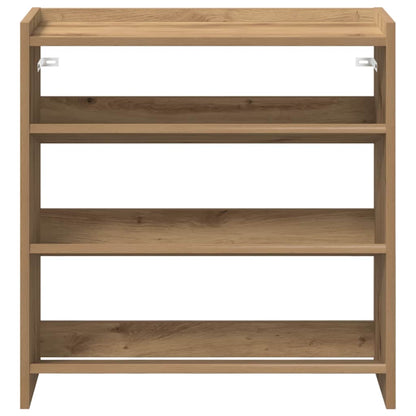 Scarpiera Rovere Artigianale 60x25x62 cm in Legno Multistrato