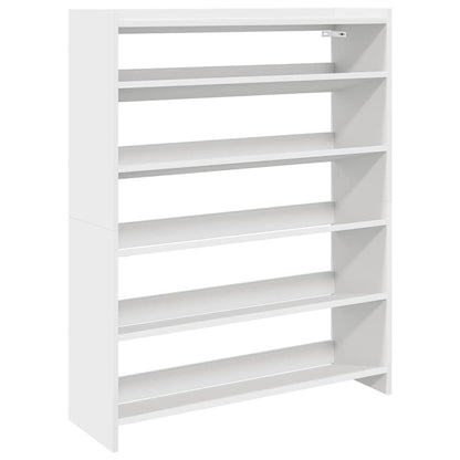 Scarpiera Bianca 80x25x100 cm in Legno Multistrato