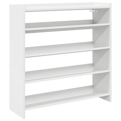 Scarpiera Bianca 80x25x81 cm in Legno Multistrato