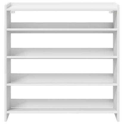 Scarpiera Bianca 80x25x81 cm in Legno Multistrato