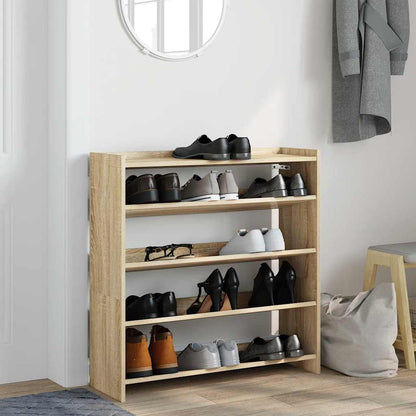 Scarpiera Rovere Sonoma 80x25x81 cm in Legno Multistrato