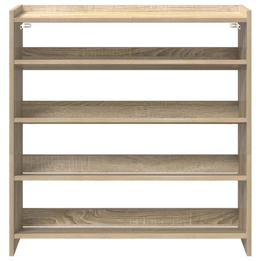 Scarpiera Rovere Sonoma 80x25x81 cm in Legno Multistrato