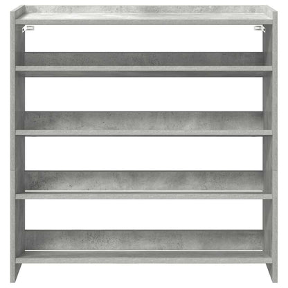 Scarpiera Grigio Cemento 80x25x81 cm in Legno Multistrato