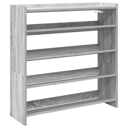 Scarpiera Grigio Sonoma 80x25x81 cm in Legno Multistrato
