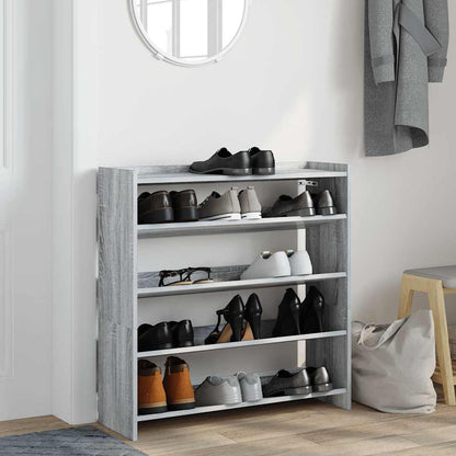 Scarpiera Grigio Sonoma 80x25x81 cm in Legno Multistrato