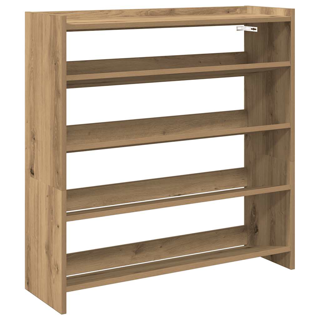 Scarpiera Rovere Artigianale 80x25x81 cm in Legno Multistrato