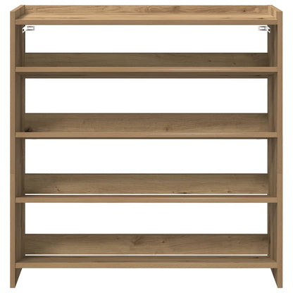 Scarpiera Rovere Artigianale 80x25x81 cm in Legno Multistrato