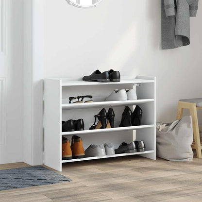 Scarpiera Bianca 80x25x62 cm in Legno Multistrato