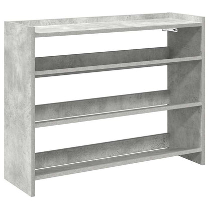 Scarpiera Grigio Cemento 80x25x62 cm in Legno Multistrato