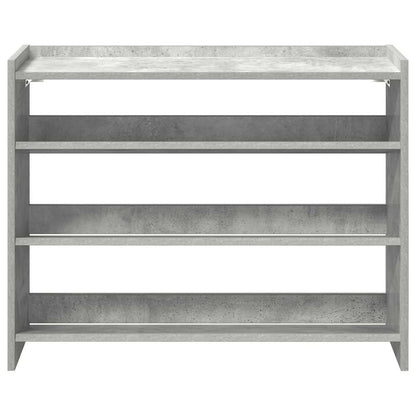 Scarpiera Grigio Cemento 80x25x62 cm in Legno Multistrato