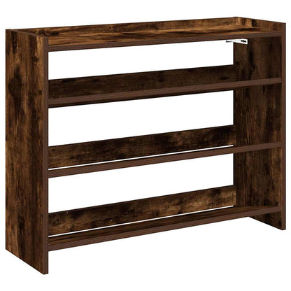 Scarpiera Rovere Fumo 80x25x62 cm in Legno Multistrato