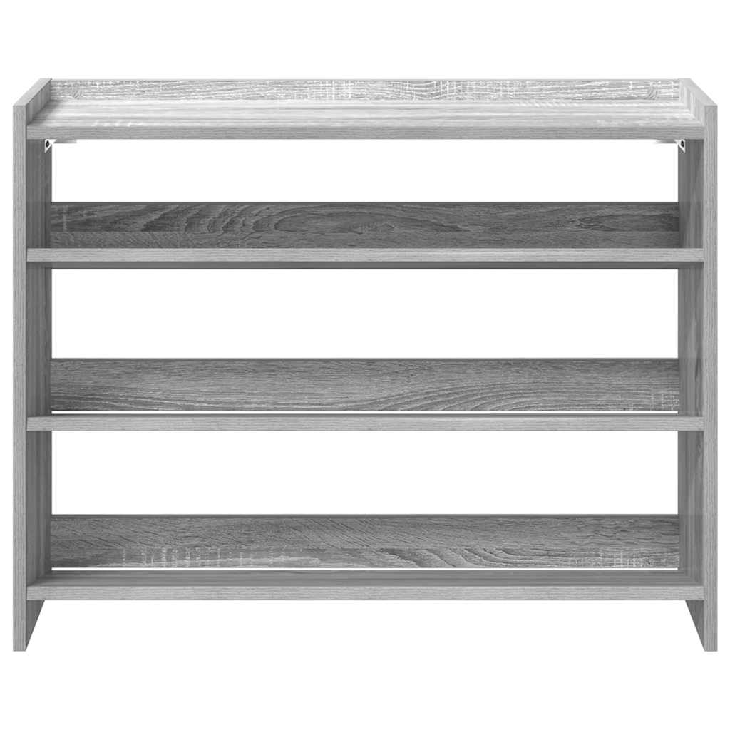 Scarpiera Grigio Sonoma 80x25x62 cm in Legno Multistrato