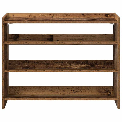 Scarpiera Legno Antico 80x25x62 cm in Legno Multistrato
