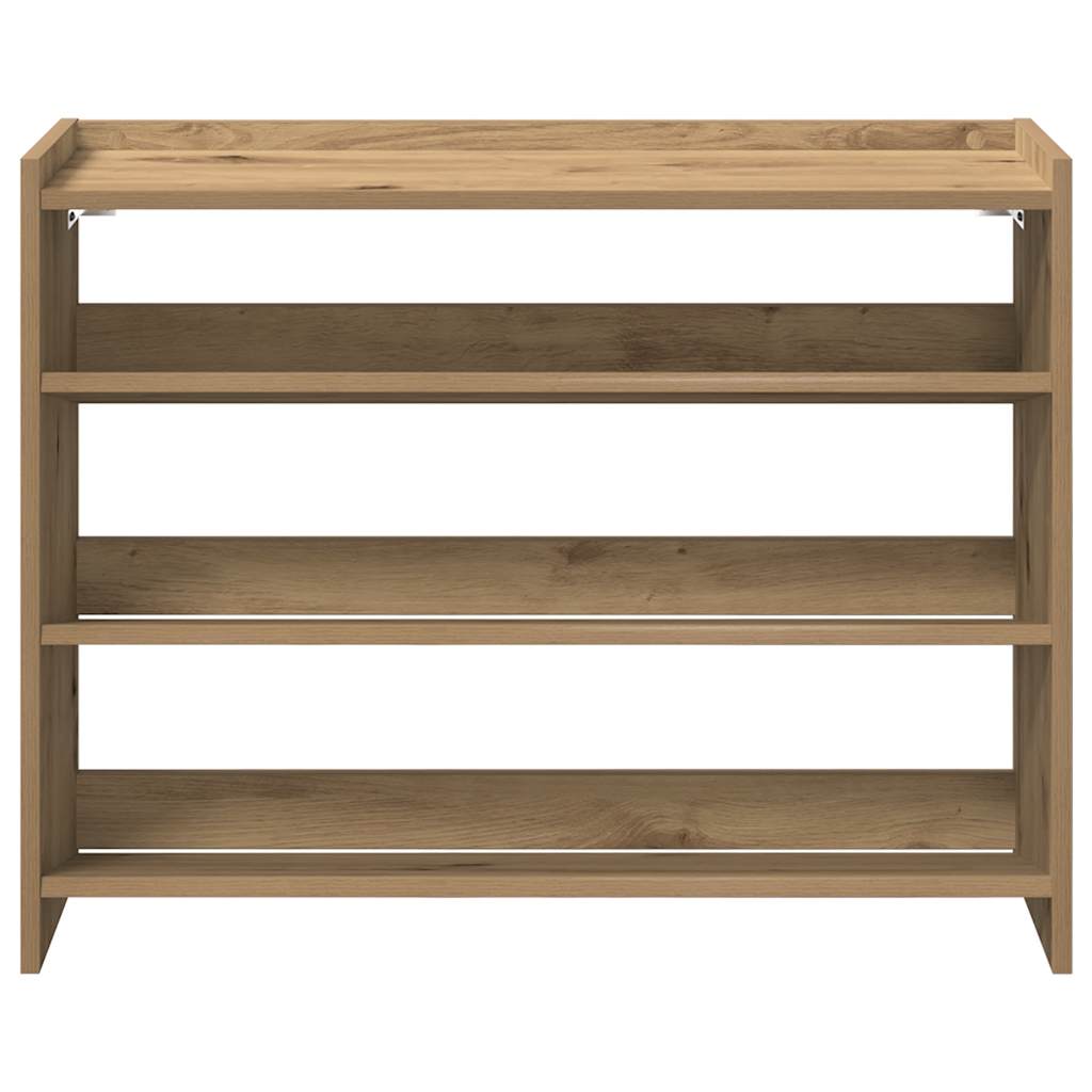 Scarpiera Rovere Artigianale 80x25x62 cm in Legno Multistrato