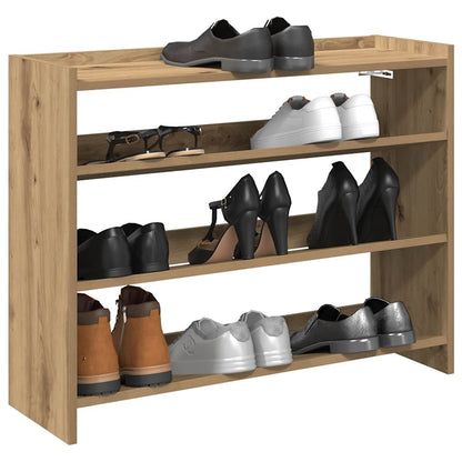 Scarpiera Rovere Artigianale 80x25x62 cm in Legno Multistrato