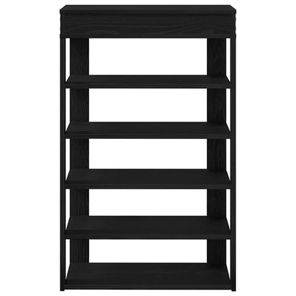 Scarpiera Nera 60x30x98 cm in Legno Multistrato