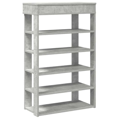 Scarpiera Grigio Cemento 60x30x98 cm in Legno Multistrato