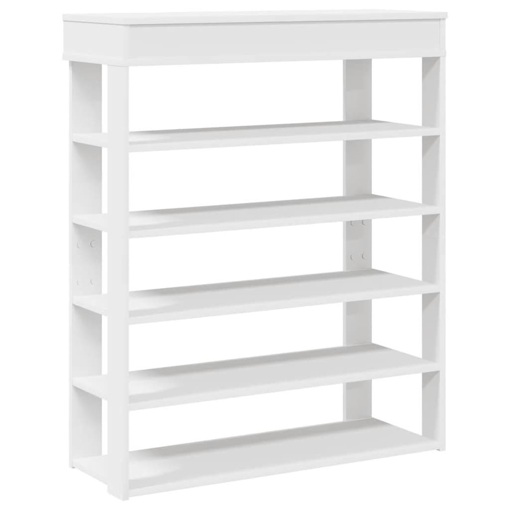 Scarpiera Bianca 80x30x98 cm in Legno Multistrato