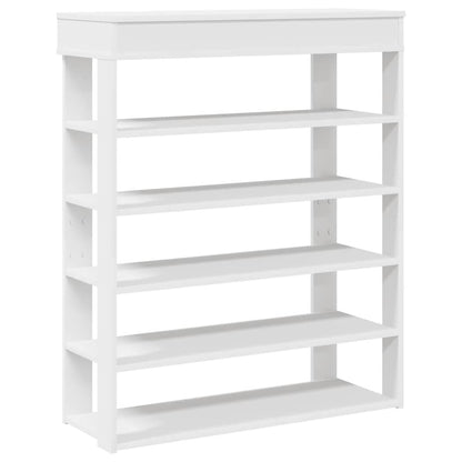 Scarpiera Bianca 80x30x98 cm in Legno Multistrato