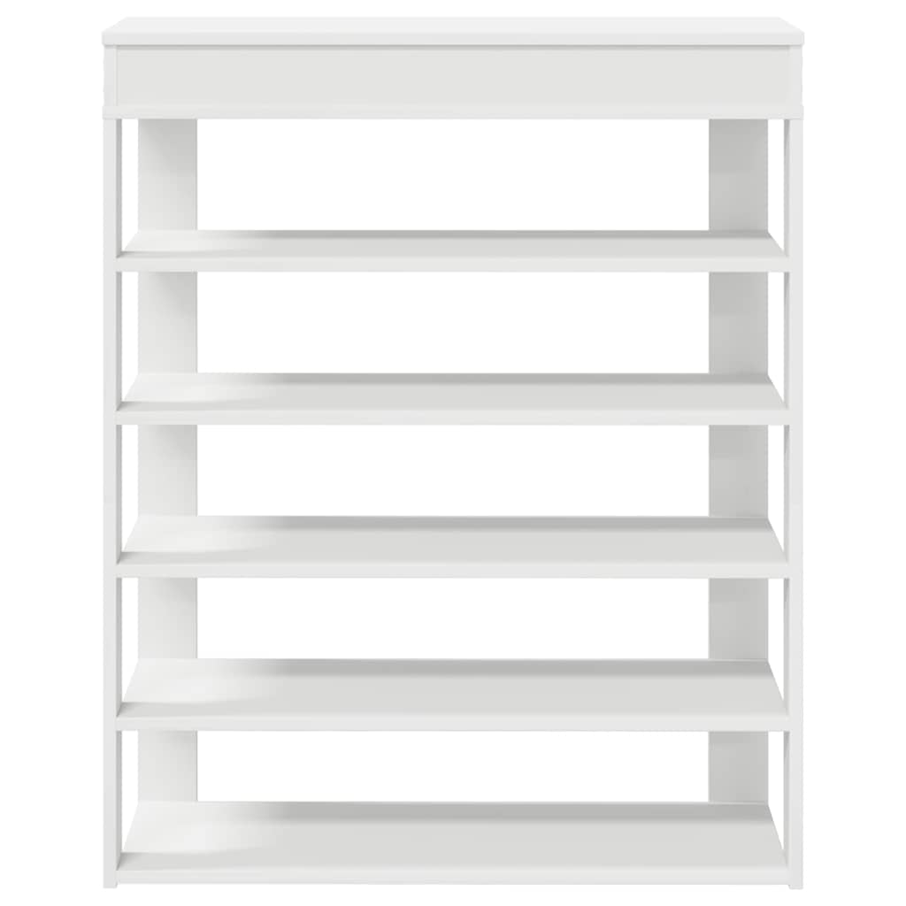 Scarpiera Bianca 80x30x98 cm in Legno Multistrato
