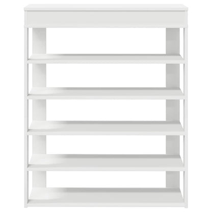 Scarpiera Bianca 80x30x98 cm in Legno Multistrato
