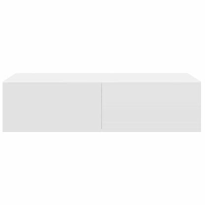 Scaffale a Parete con Cassetti Bianco 60x26,5x15 cm Truciolato