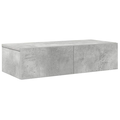 Scaffale a Parete con Cassetti Grigio 60x26,5x15 cm Truciolato