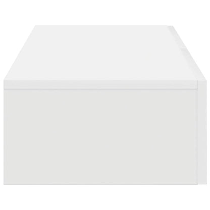 Scaffale a Parete con Cassetti Bianco 80x33x17 cm in Truciolato