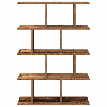 Mensola a Muro a Cubo 12 Scomparti in Truciolato Legno Antico