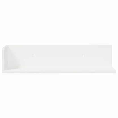 Mensole a Muro 2 pz Bianche 75x16,5x16,5 cm in Truciolato