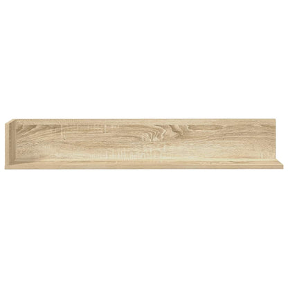 Mensole Parete 2pz Rovere Sonoma 100x16,5x16,5 cm in Truciolato