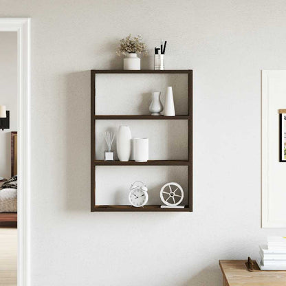 Mensola a Muro Rovere Fumo 43x9x60 cm in Truciolato