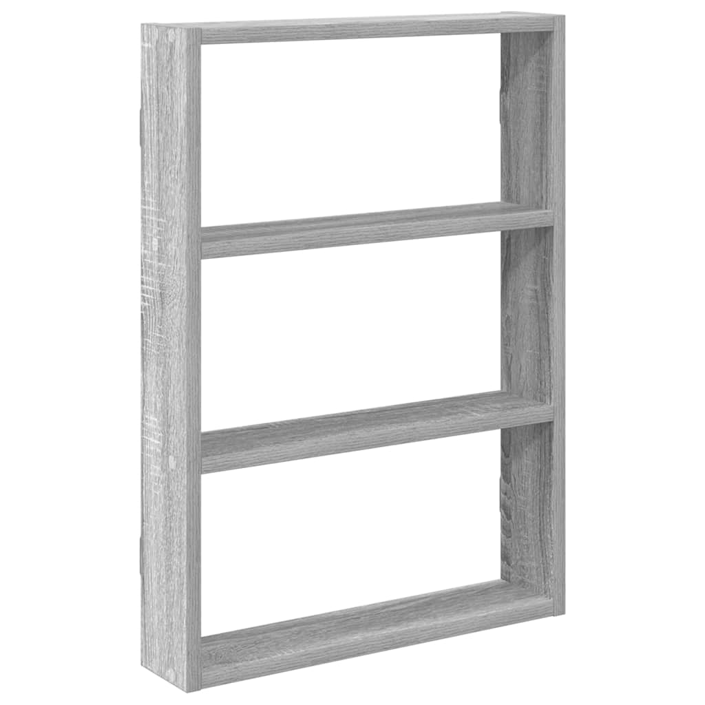 Mensola a Muro Grigio Sonoma 43x9x60 cm in Truciolato