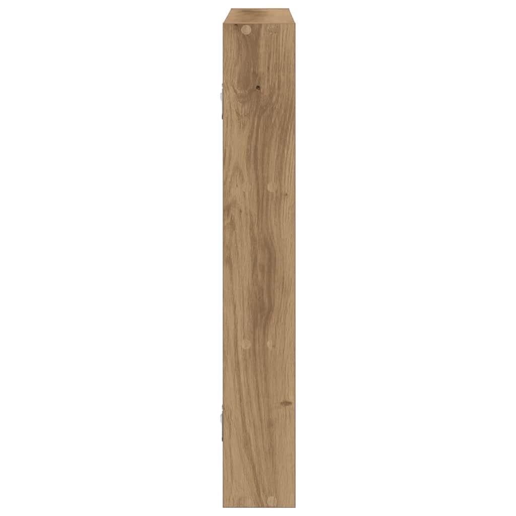 Scaffale a Parete Rovere Artigianale 43x9x60 cm Truciolato