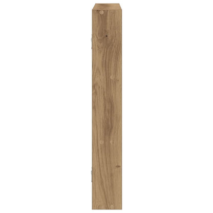 Scaffale a Parete Rovere Artigianale 43x9x60 cm Truciolato